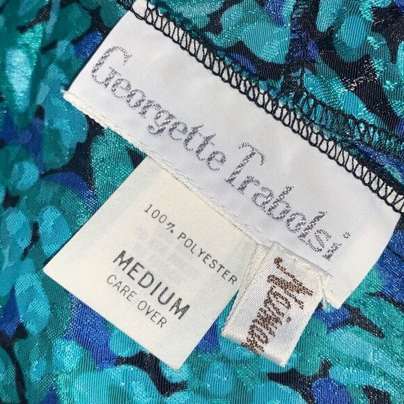 Vintage Neiman Marcus UNION MADE Slip Satin Maxi Dress Georgette Trabolsi Medium - Picture 13 of 15